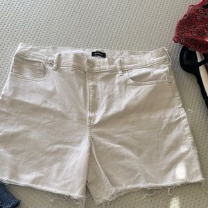 Zara White Jean Shorts for Women